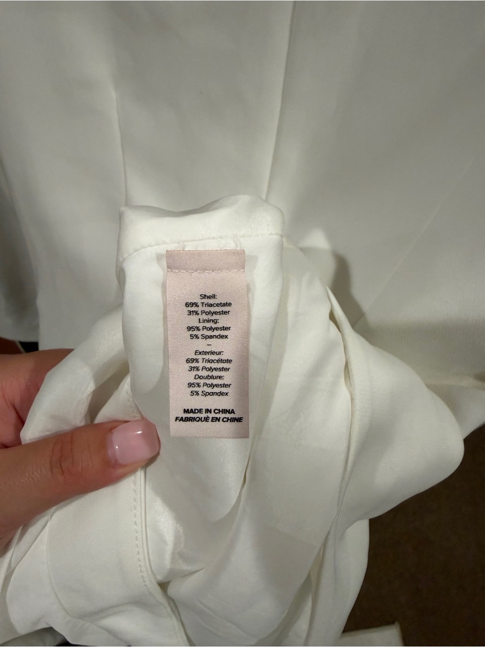 Cinq a Sept White Sierra Dress, Long Sleeve Wrap Dress - Picture 9 of 9